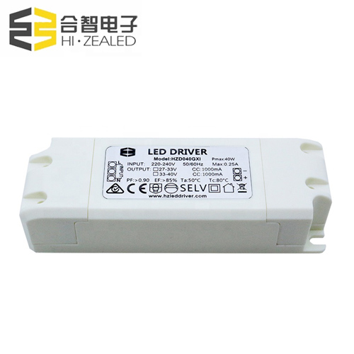 Standard products(6-120W)-Non Flicker - 40W 1000MA Constant Current Led Driv