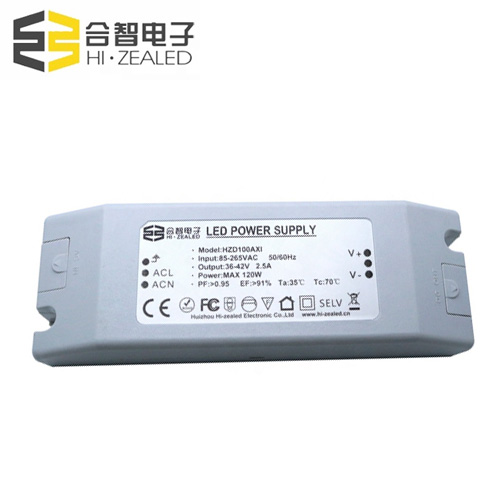 Standard products(6-120W)-Non Flicker - 100W 2500MA Constant Current Led Driver